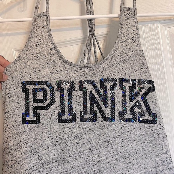 PINK extra bling tank top oversized xs - Picture 6 of 9
